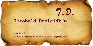 Theobald Domicián névjegykártya